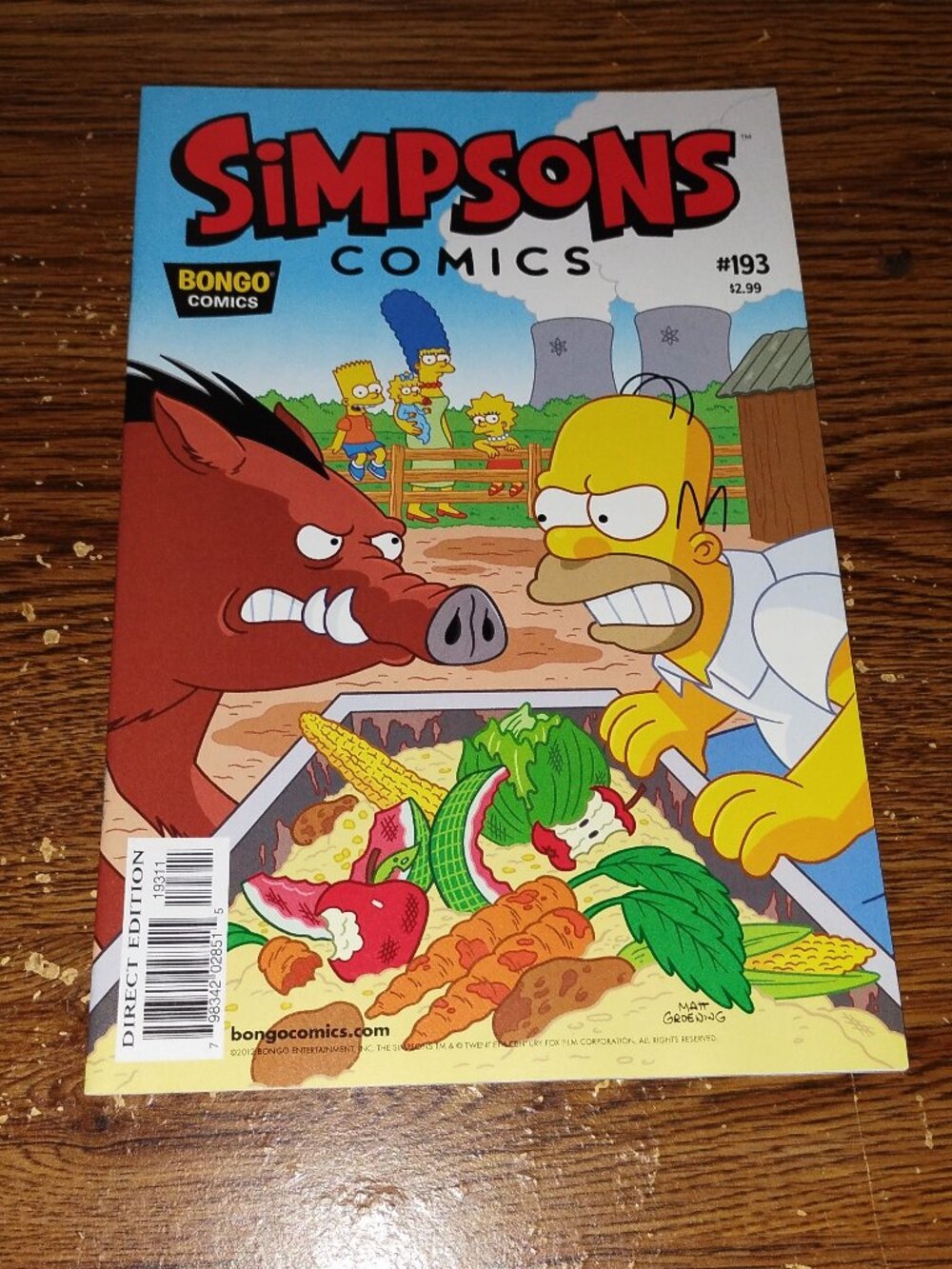 Simpsons Comics #193 (2012, Bongo Comics)